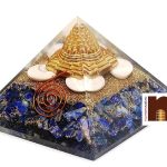 Orgone Pyramid Shri Yantrawm with Lapis Lazuli