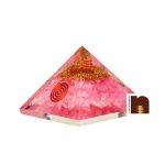 Orgone Pyramid with Rose Quartz 2 wm
