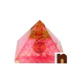 Orgone Pyramid with Rose Quartz 3 wm