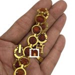 Rudraksha Bracelet In Designer Gold2WM