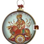 Shri Durga Yantra in Brass Wall Hanging 1 wm