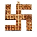 Vastu Swastik Pyramid in Copper Wall Hanging (8.5 cm) (1 Pc)