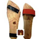 Wooden Khadau Plain 9.5 Inches 2 wm
