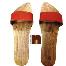 Wooden Khadau, Charan Paduka, Slipper for Wearing