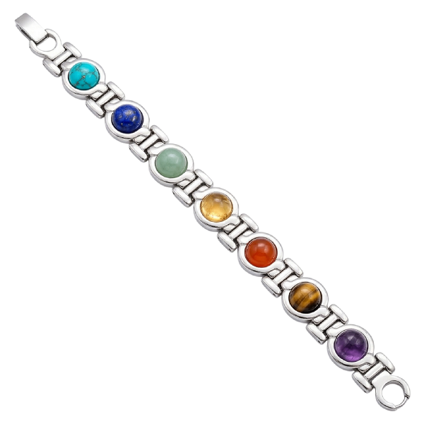 bracelet 7 chakra in metal 5br bracelet 7 chakra in metal 5br