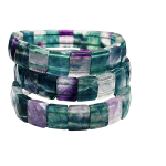 bracelet flourite diamond cut 11br