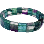 bracelet flourite diamond cut 1br