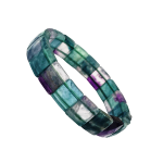 bracelet flourite diamond cut 2br