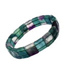 bracelet flourite diamond cut 3br