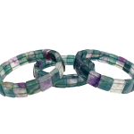 bracelet flourite diamond cut 6br