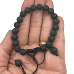 bracelet lava beads in thread 6 br
