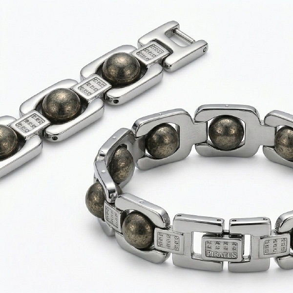 bracelet pyrite in metal 5 bracelet pyrite in metal 5
