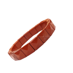 bracelet red jasper pyramid 3br