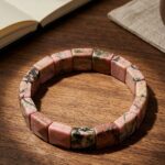 Rhodonite Pyramid Bracelet For Men & Women (Pyramid Shape Bracelet) (1 Pc)