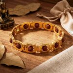 Rudraksha Bracelet In Gold Plated White Metal For Men & Women (1 Pc)