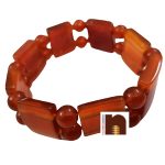 bracelet red carnelian designer