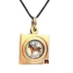 brass chandra yantra pendant small 1 wm