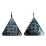 Surya Budh Yantra Pendant In Pure Silver (Energized & Activated) (6 Grams Approx) (1 Pc)