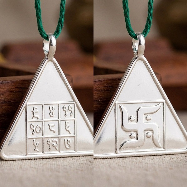 budh yantra silver pendant 5 budh yantra silver pendant 5