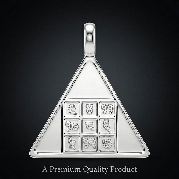 budh yantra silver pendant 8 budh yantra silver pendant 8