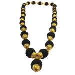 compressed 5 mukhi black kantha mala 27 beads 2br