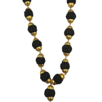 compressed 5 mukhi black kantha mala 27 beads 3br