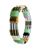 compressed 7 chakra square bracelet 4br