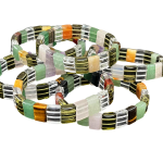 compressed 7 chakra square bracelet 9br