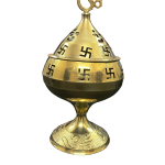 compressed akhand diya 15 cms 1br