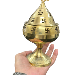 compressed akhand diya 18 cms 6br