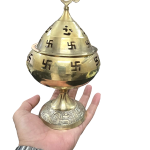compressed akhand diya 20 cms 7br