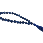 compressed blue hakik mala for jaap 27 beads 2br