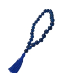 compressed blue hakik mala for jaap 27 beads 3br