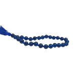 compressed blue hakik mala for jaap 27 beads 4br