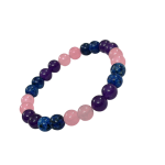 compressed bracelet amethyst rose quatz lapis lazuli 5br