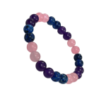 compressed bracelet amethyst rose quatz lapis lazuli 6br