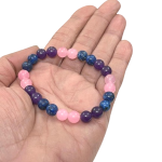 compressed bracelet amethyst rose quatz lapis lazuli 7br