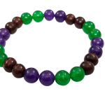 compressed bracelet amethyst wood green aventurine 2br