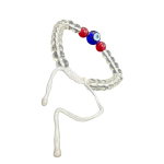 compressed bracelet crystal red hakik with evil eye 2br