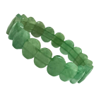 compressed bracelet green aventurine diamond cut 2br
