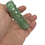 compressed bracelet green aventurine diamond cut 4br