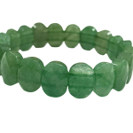 compressed bracelet green aventurine diamond cut 7br