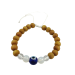 compressed bracelet wood crystal moonstone 1br