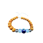 compressed bracelet wood crystal moonstone 7br