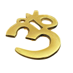 compressed brass om wall hanging 2 inches 9br