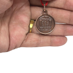 compressed copper pitradosh nivaran yantra pendant oxidized 4br