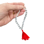 compressed crystal jaap mala round beads 8 mm 7br