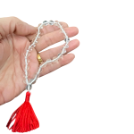 compressed crystal jaap mala round beads 8 mm 9br