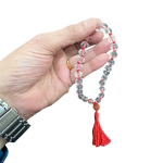 compressed crystal mala with sumeru rudraksha dc 6br