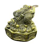 compressed feng shui frog with coin 6br
